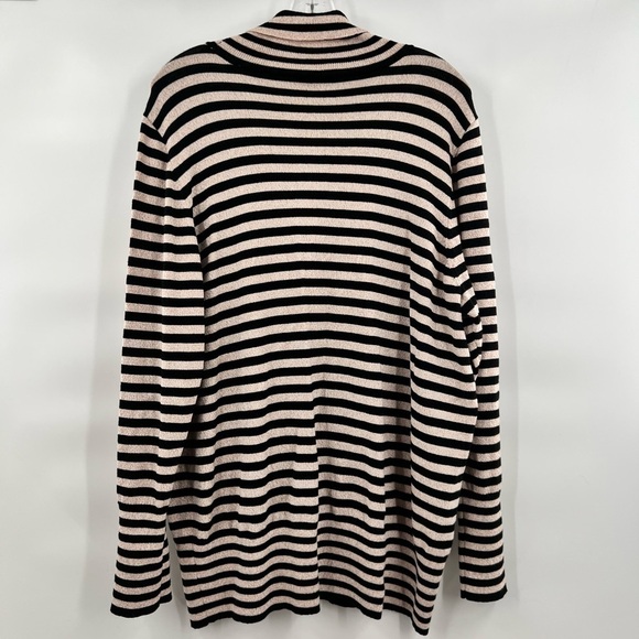 Lane Bryant striped turtleneck long sleeve sweater peekaboo 22/24 - Picture 6 of 11